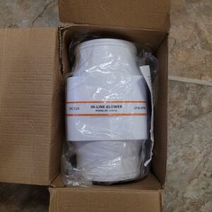 White In-Line Blower